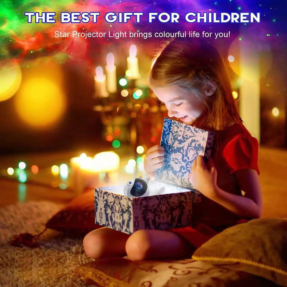 NNEDSZ Astronaut Galaxy Projector Night Light with Remote Control(Pentagram)-3