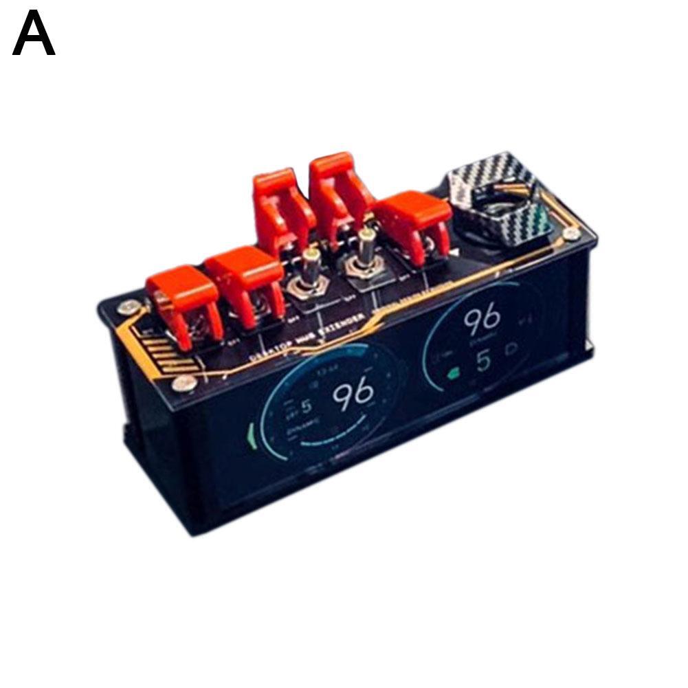 USB Switch USB Hub Built-in RGB Light Support Bluetooth for Retro Decoration C7