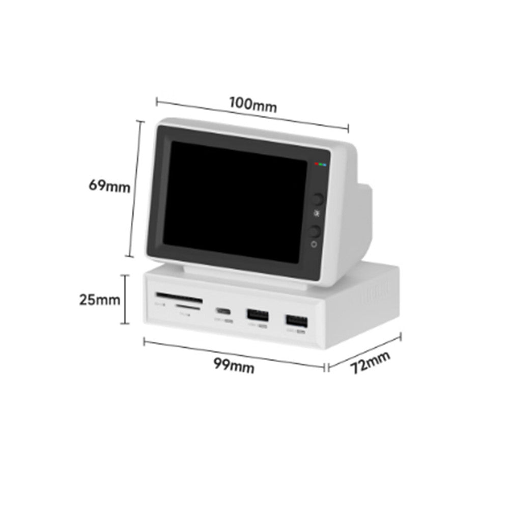 Hagibis Mini Monitor USB-C Docking Station 3.5'' IPS Screen For Windows